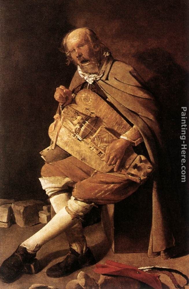 Georges de La Tour The Hurdy-Gurdy player